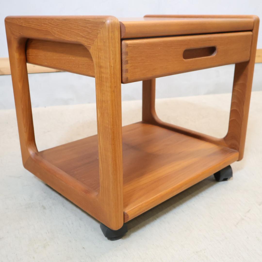 サリンモブラー ドロワーワゴン チーク材 サイドテーブル ヴィンテージ 北欧家具