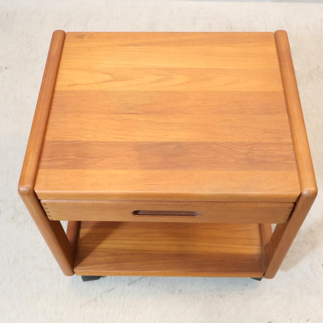 サリンモブラー ドロワーワゴン チーク材 サイドテーブル ヴィンテージ 北欧家具