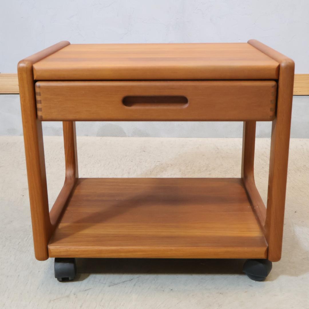 サリンモブラー ドロワーワゴン チーク材 サイドテーブル ヴィンテージ 北欧家具