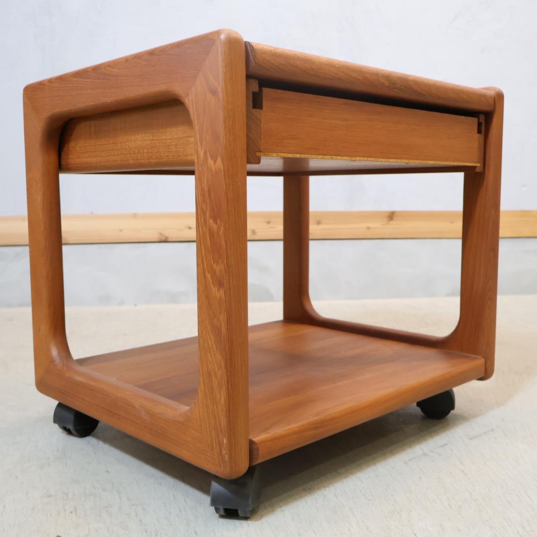 サリンモブラー ドロワーワゴン チーク材 サイドテーブル ヴィンテージ 北欧家具