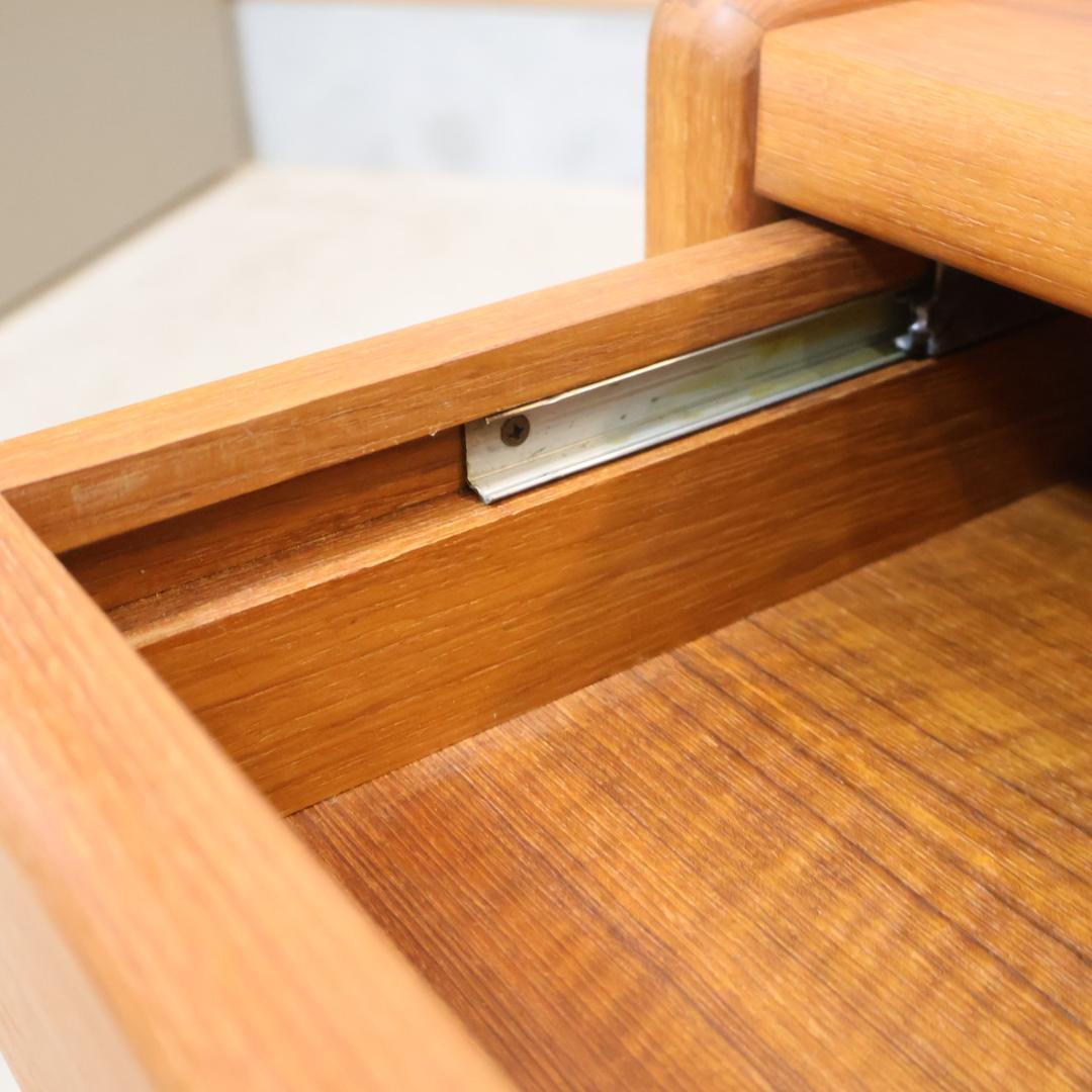 サリンモブラー ドロワーワゴン チーク材 サイドテーブル ヴィンテージ 北欧家具