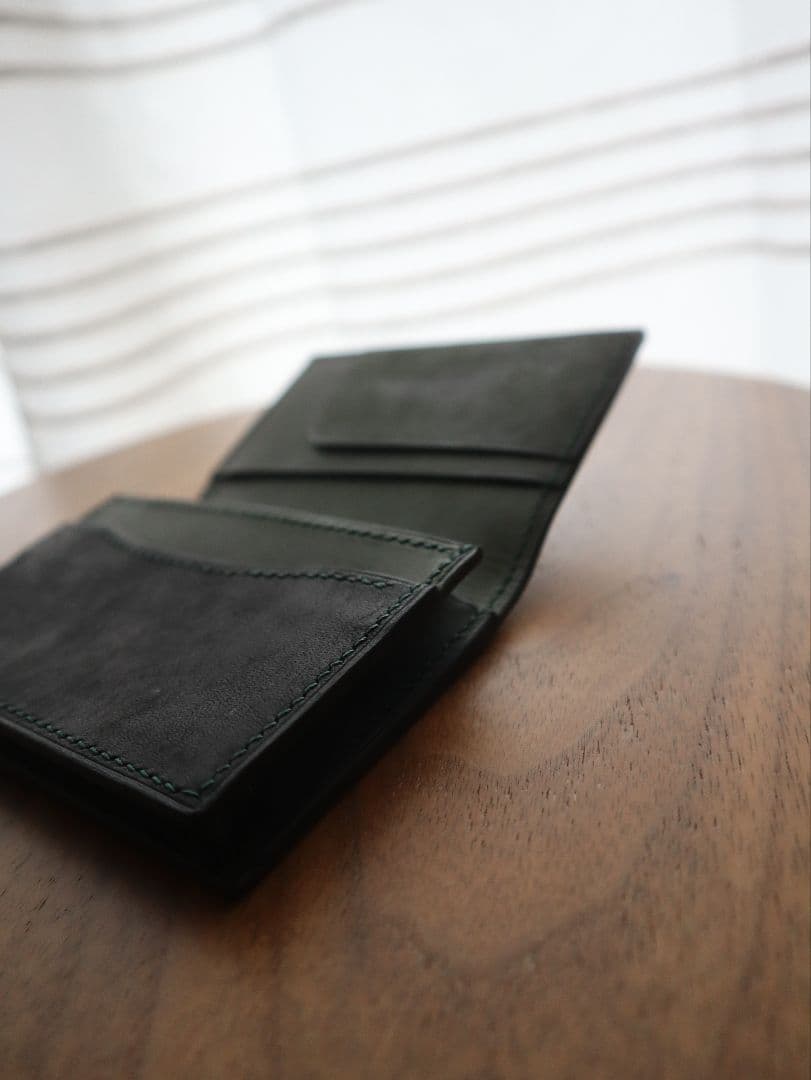 【受注制作】大容量名刺入れ　通しマチ　イタリアンレザー