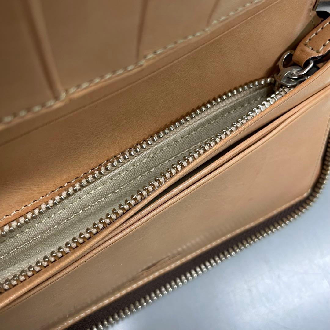 新品展示品‼️ イル・ブセット　ラウンドファスナー長財布　ブラウン　茶色　馬革