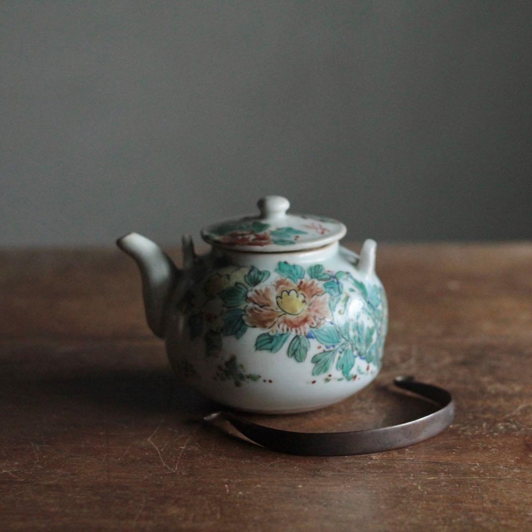 薩摩平佐 色絵 ちょか 急須 古美術 古道具 アンティーク