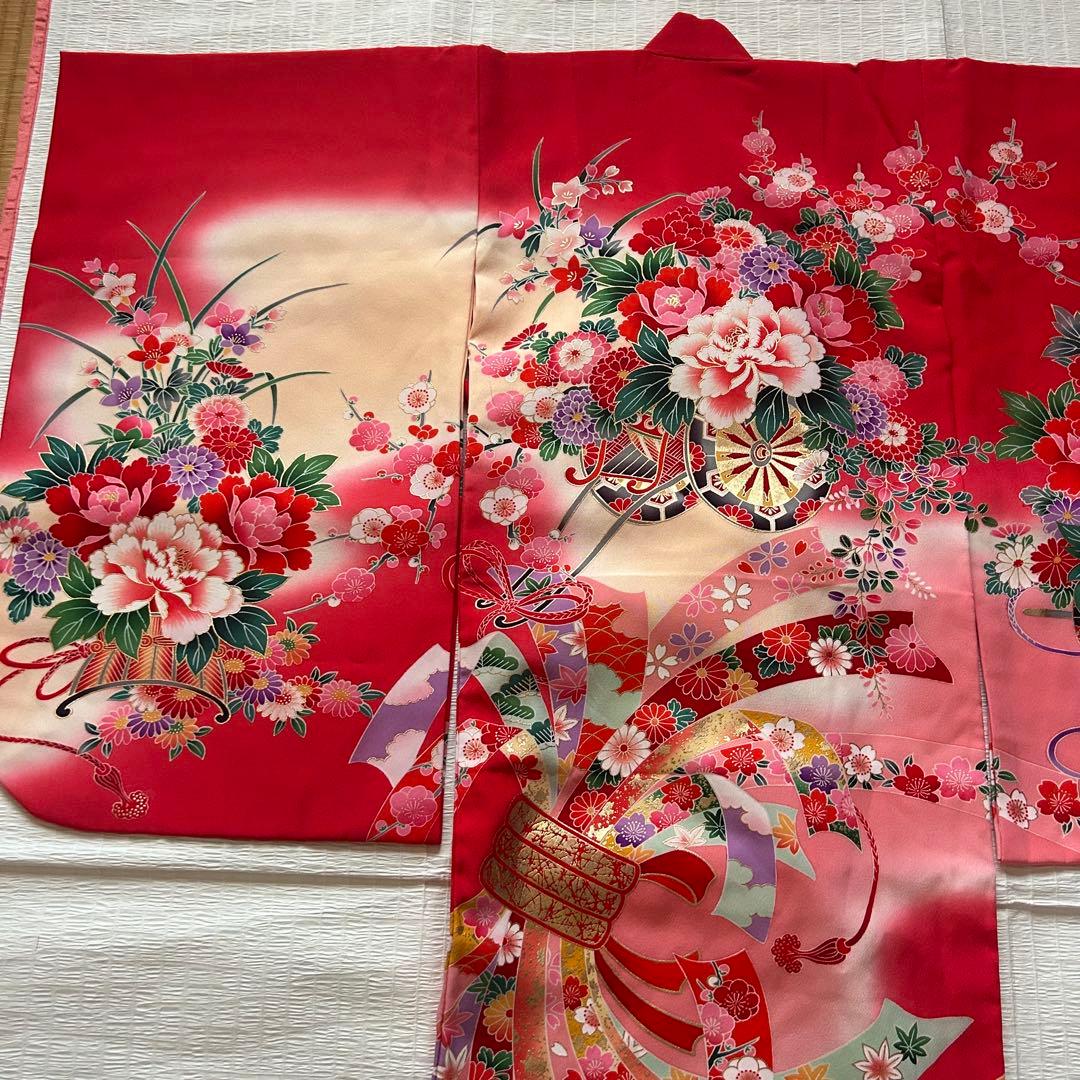 七五三 三歳 着物セット 作り帯 753 女の子 子供着物 箱迫 3歳 草履