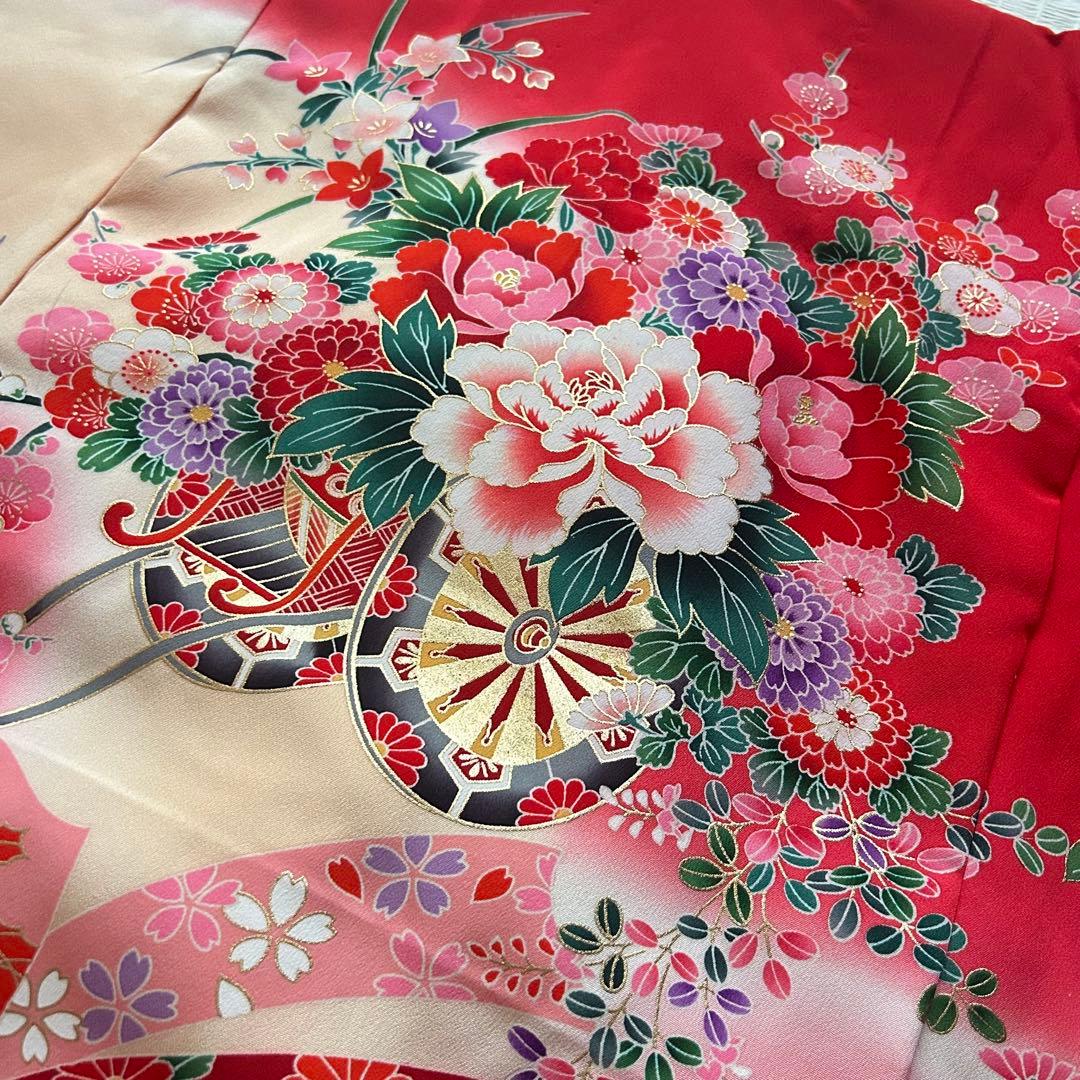 七五三 三歳 着物セット 作り帯 753 女の子 子供着物 箱迫 3歳 草履