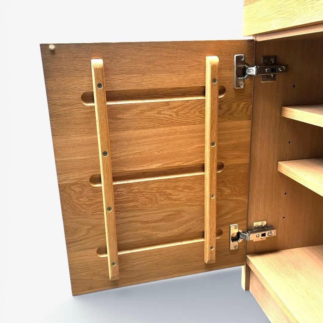 【廃盤・希少】unico ウニコ HUTTE キッチンカウンターS 無垢材使用