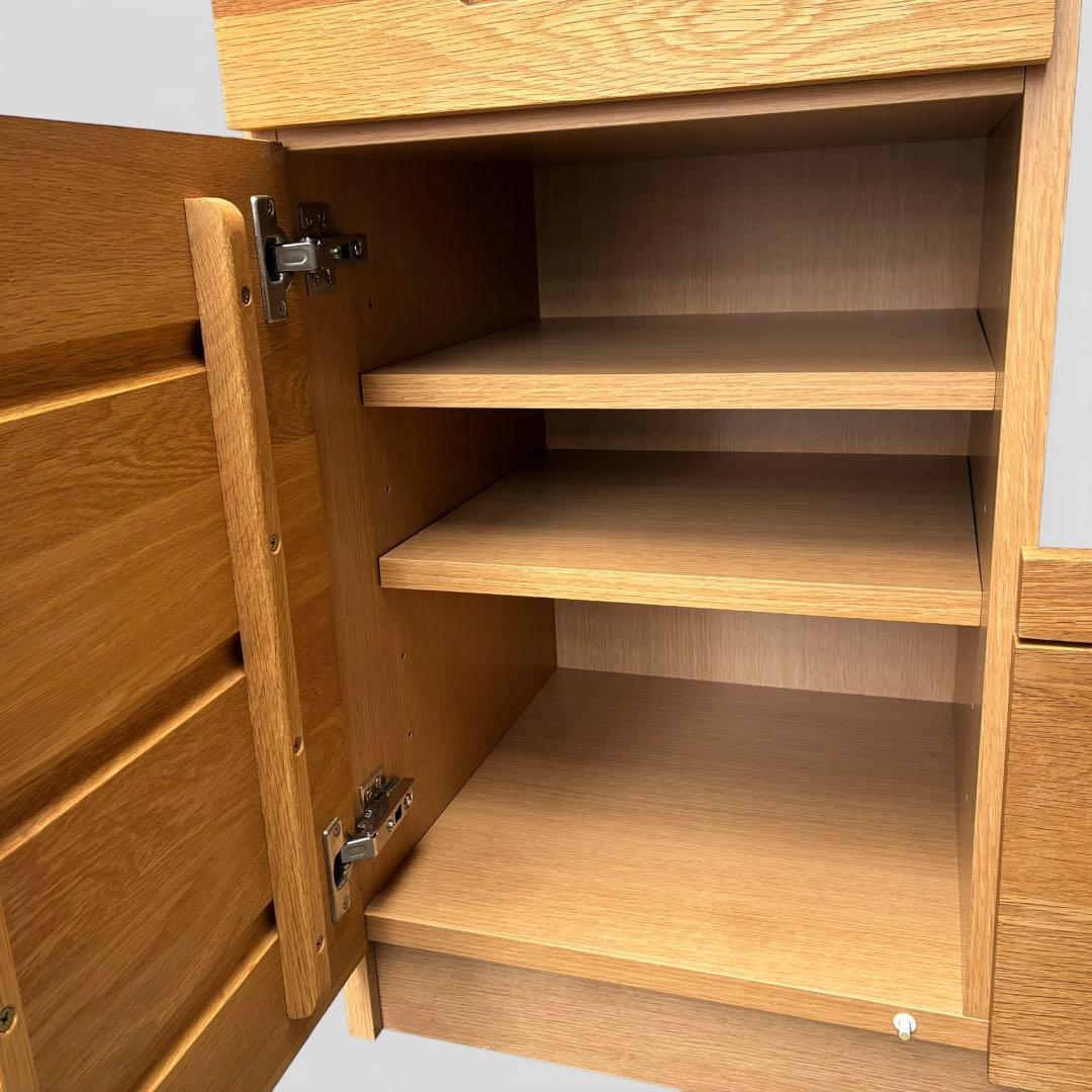 【廃盤・希少】unico ウニコ HUTTE キッチンカウンターS 無垢材使用