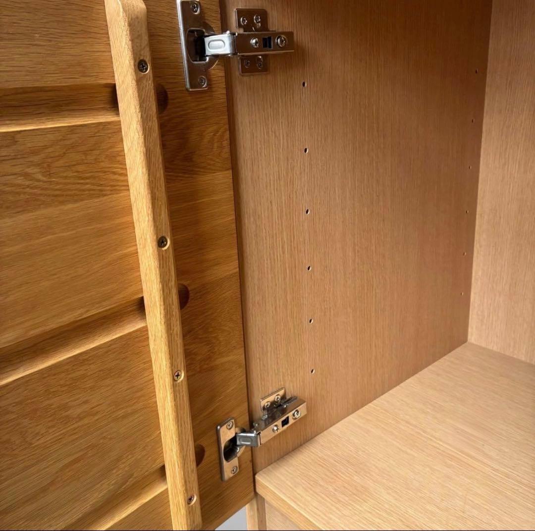 【廃盤・希少】unico ウニコ HUTTE キッチンカウンターS 無垢材使用