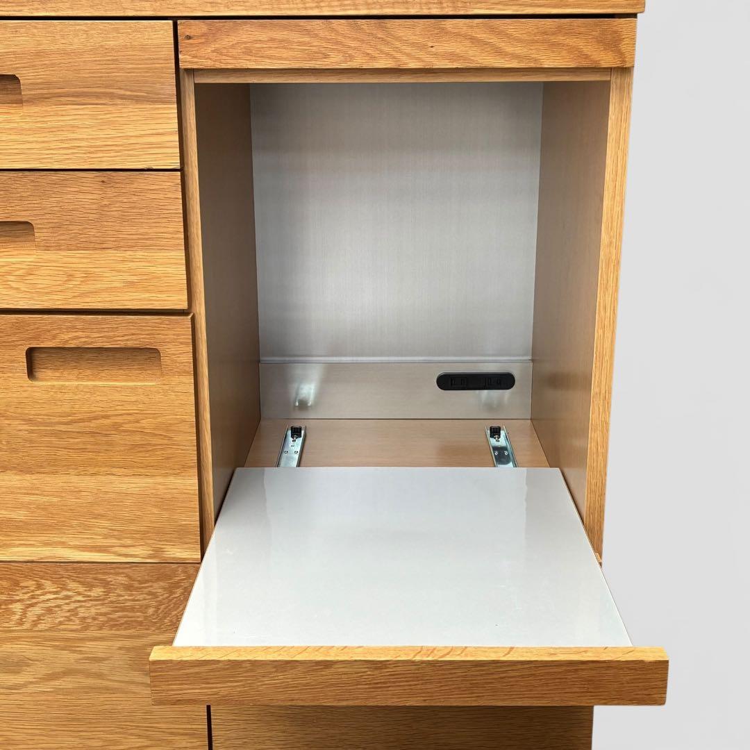 【廃盤・希少】unico ウニコ HUTTE キッチンカウンターS 無垢材使用