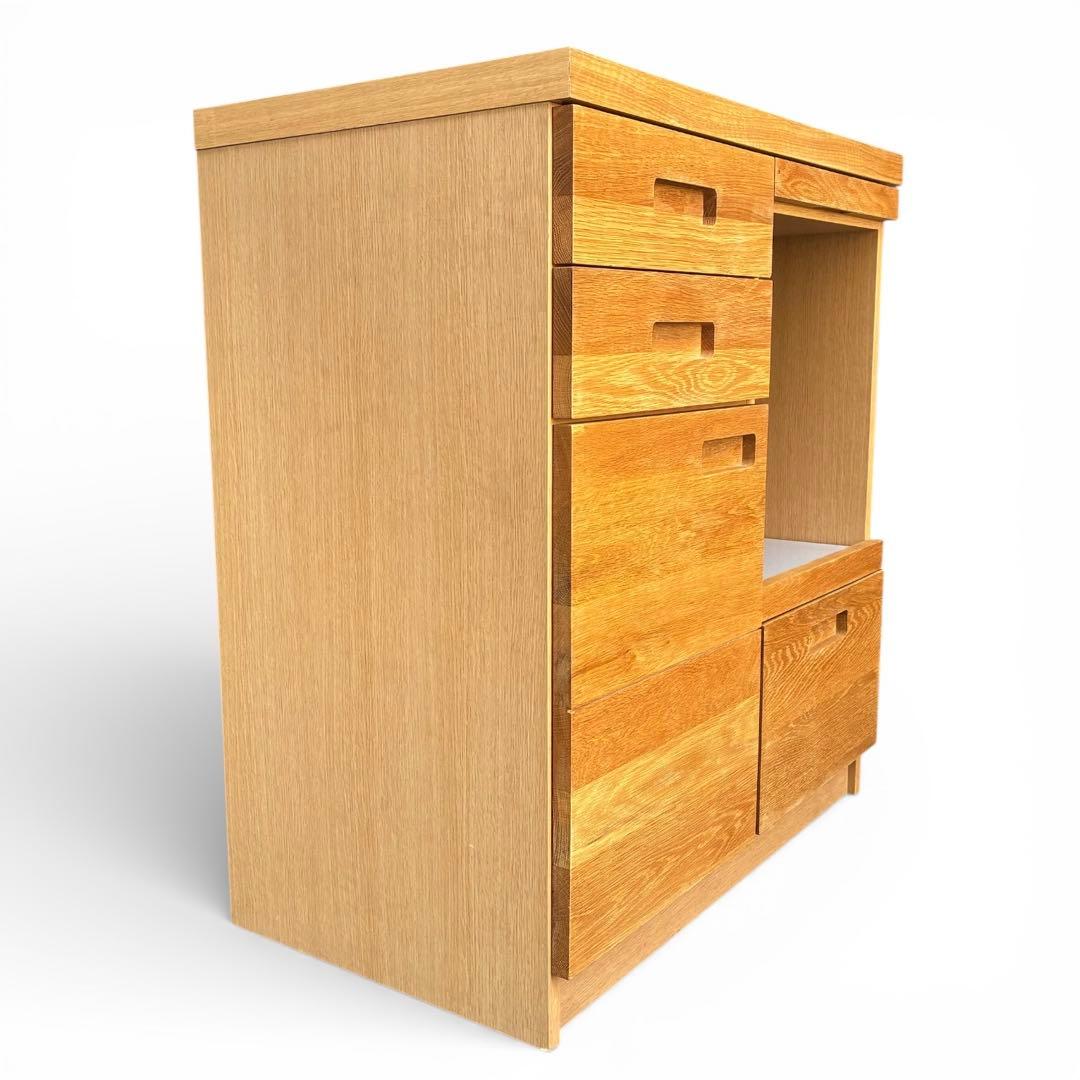 【廃盤・希少】unico ウニコ HUTTE キッチンカウンターS 無垢材使用