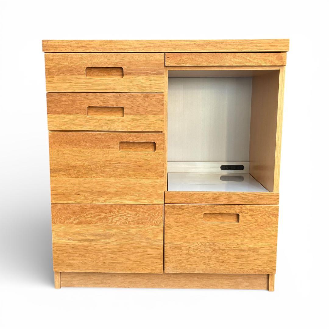 【廃盤・希少】unico ウニコ HUTTE キッチンカウンターS 無垢材使用