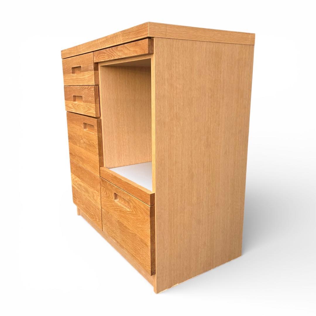 【廃盤・希少】unico ウニコ HUTTE キッチンカウンターS 無垢材使用