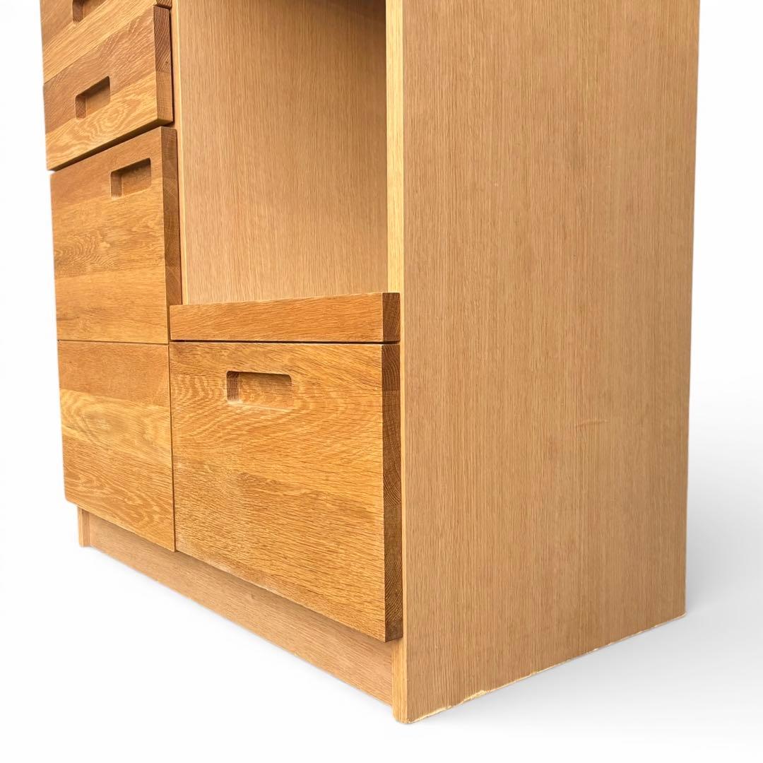 【廃盤・希少】unico ウニコ HUTTE キッチンカウンターS 無垢材使用