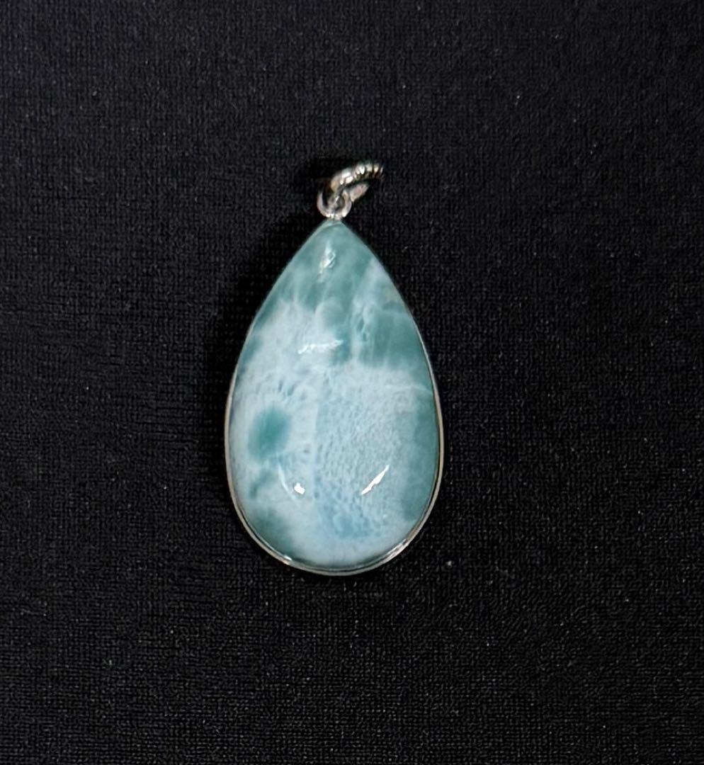 天然石ラリマー✴︎ PT950 ✴︎ペンダントトップ