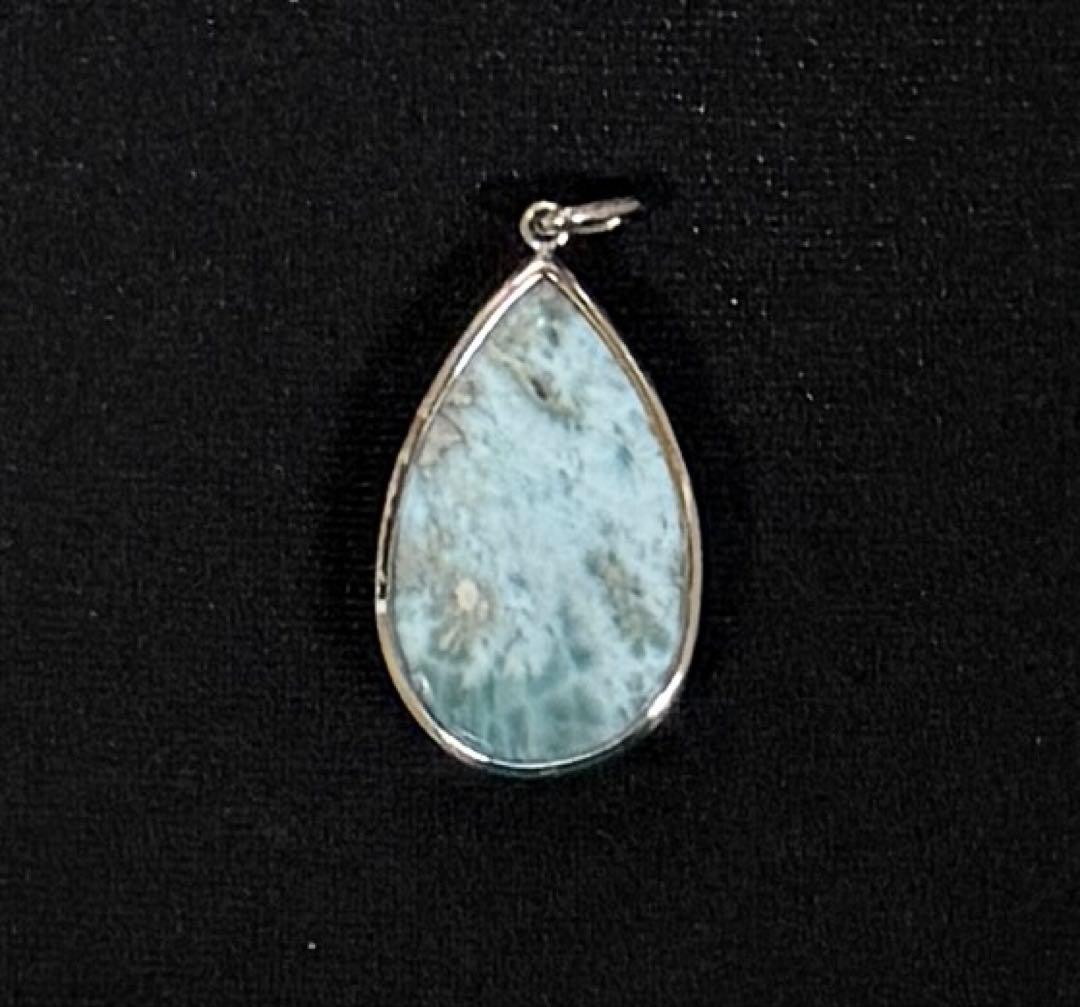 天然石ラリマー✴︎ PT950 ✴︎ペンダントトップ