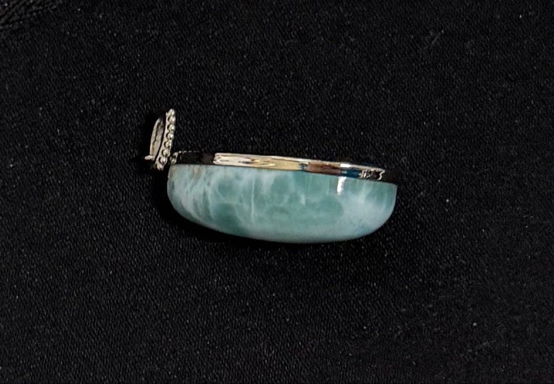 天然石ラリマー✴︎ PT950 ✴︎ペンダントトップ