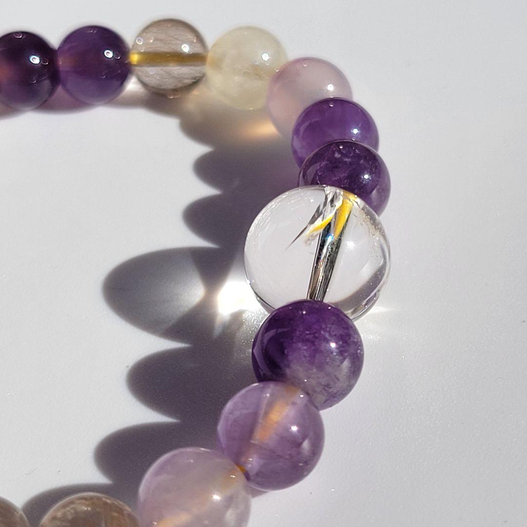 一点物 天然石ブレスレット アイリスクォーツ使用｜PONO