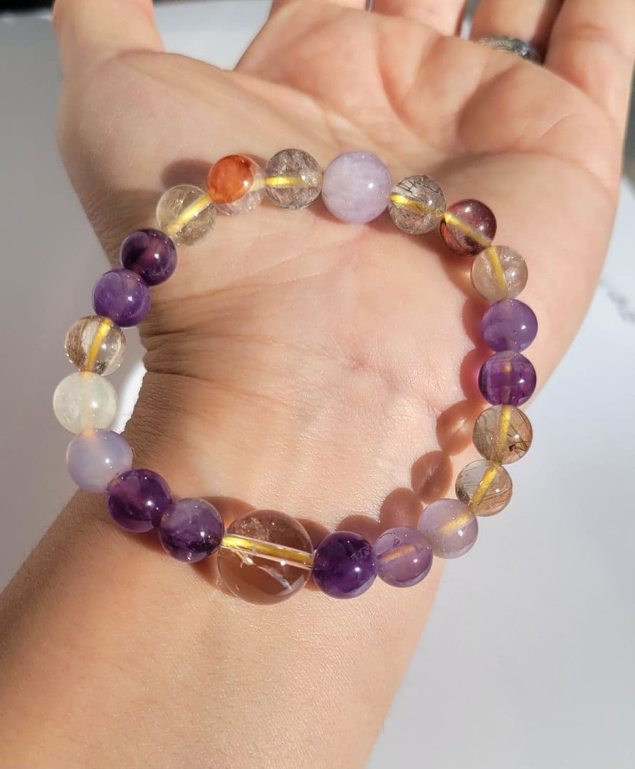 一点物 天然石ブレスレット アイリスクォーツ使用｜PONO