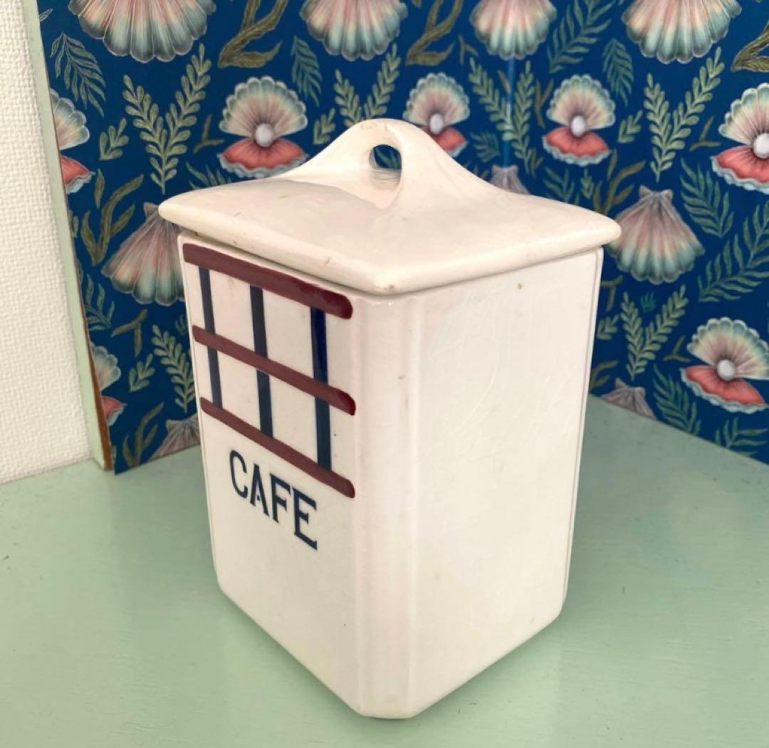 【Lumièreページ】HBCMバスクキャニスターフランスアンティーク