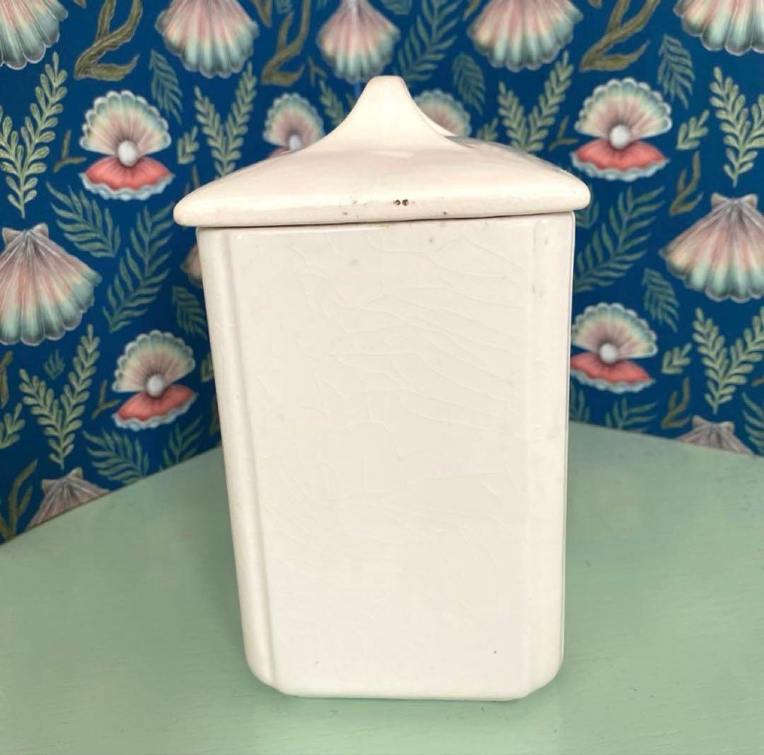 【Lumièreページ】HBCMバスクキャニスターフランスアンティーク