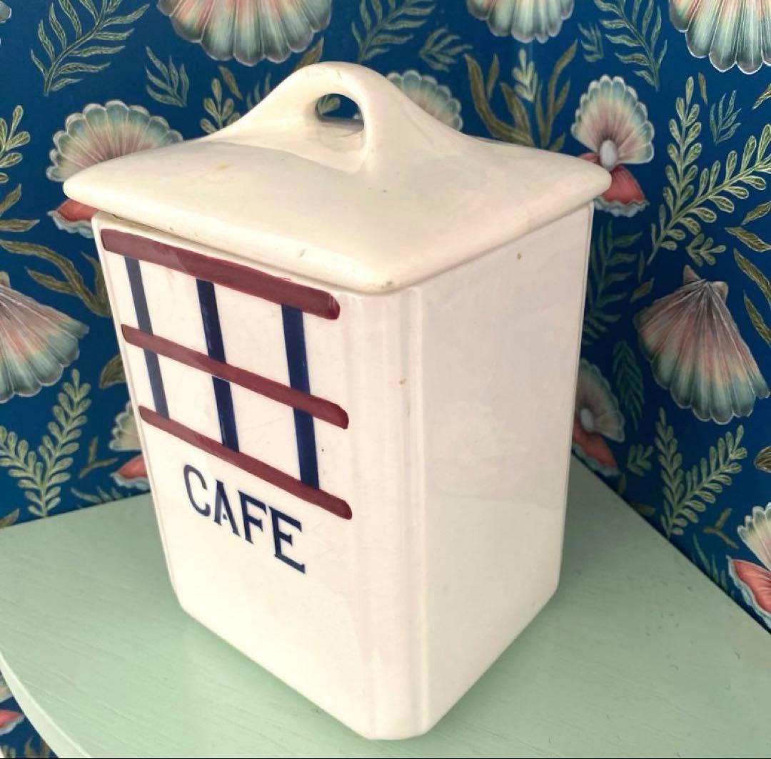 【Lumièreページ】HBCMバスクキャニスターフランスアンティーク