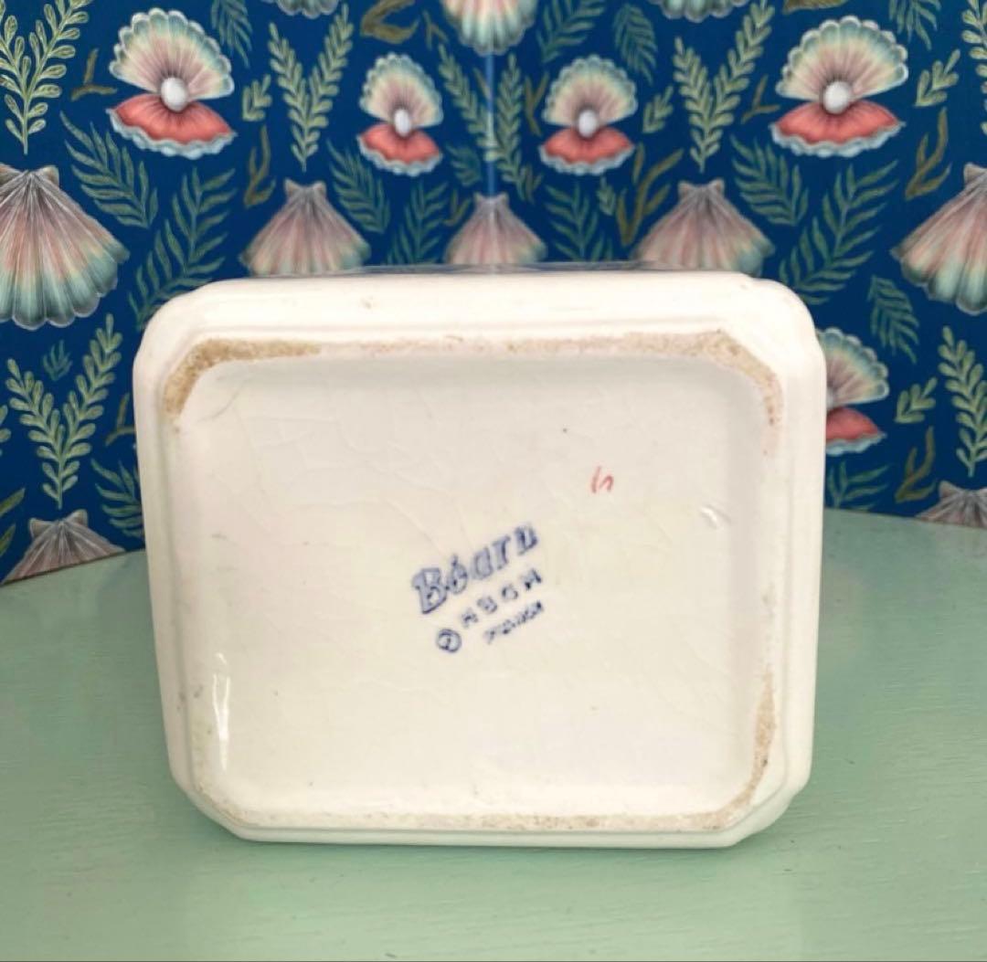 【Lumièreページ】HBCMバスクキャニスターフランスアンティーク