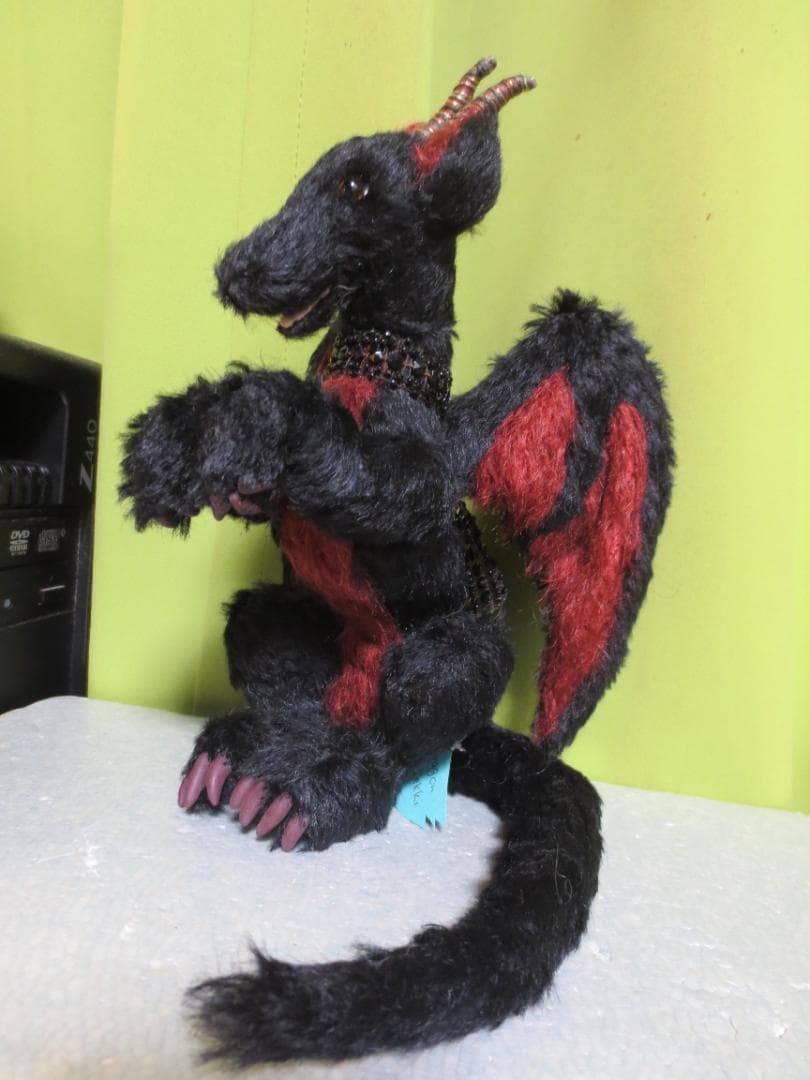 国内作家様　ハンドメイドぬいぐるみ　ドラゴン　黒龍　DRAGON