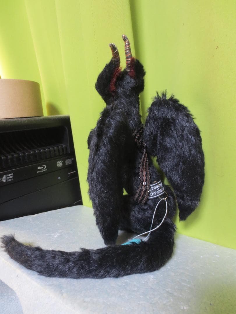 国内作家様　ハンドメイドぬいぐるみ　ドラゴン　黒龍　DRAGON