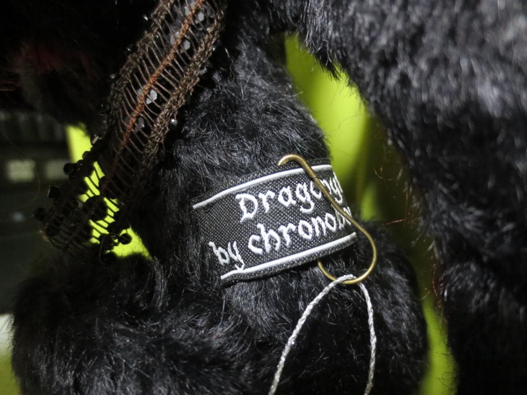 国内作家様　ハンドメイドぬいぐるみ　ドラゴン　黒龍　DRAGON