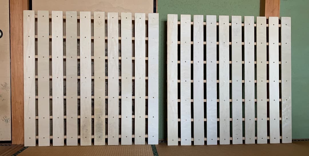 床板 ベッド用の床板 大判すのこ2枚　頑丈 すのこDIYにもgood!