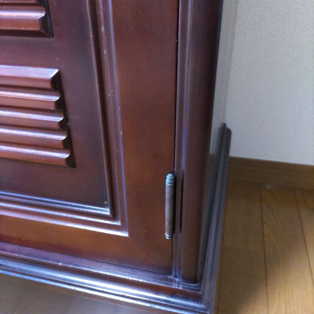 高級書棚桜　ガラス扉　　送料込み