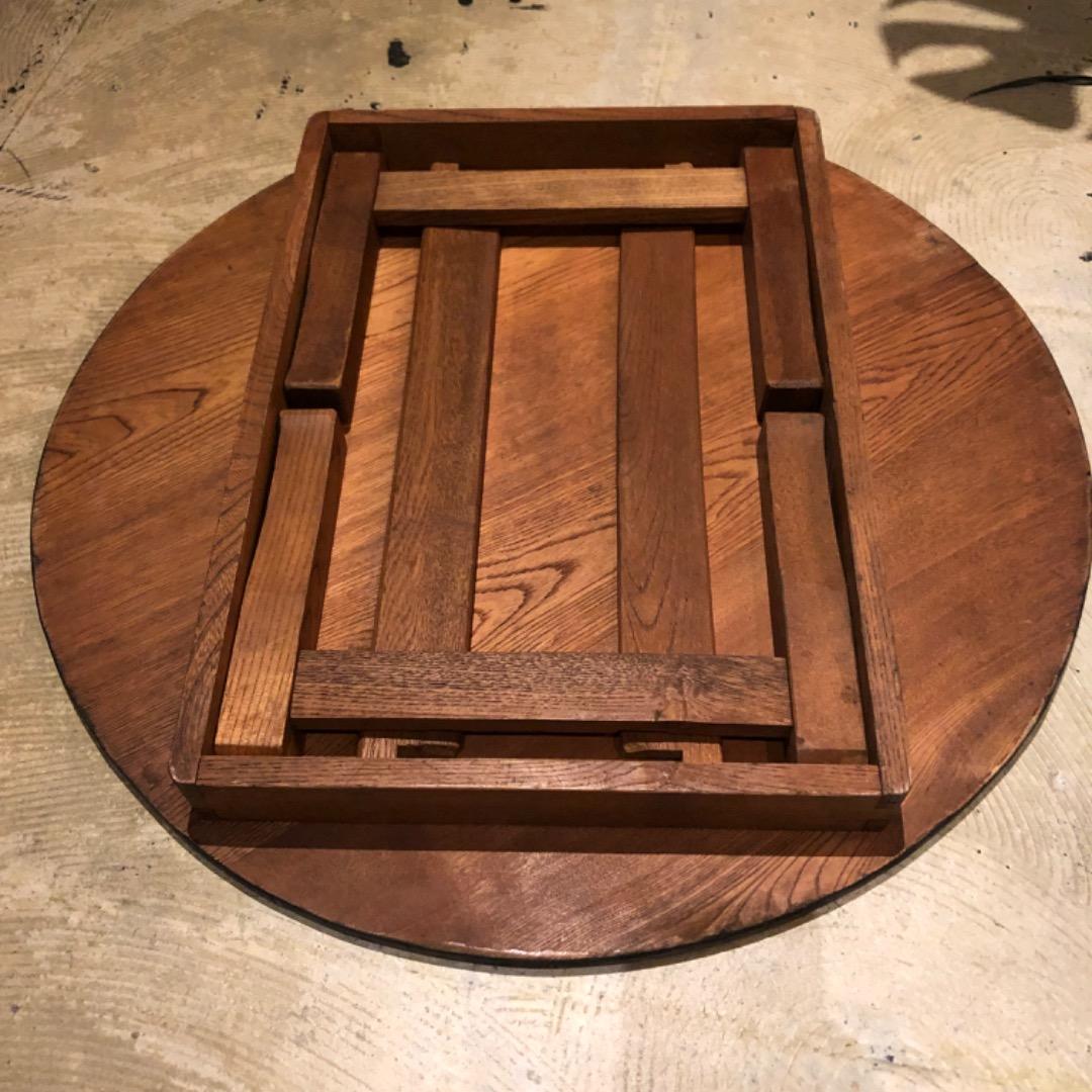 昭和レトロ　アンティーク　ちゃぶ台　ローテーブル　古家具　木製　折りたたみ可能