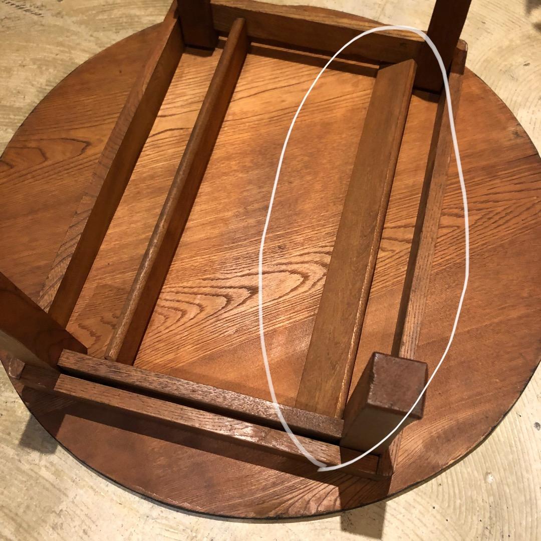 昭和レトロ　アンティーク　ちゃぶ台　ローテーブル　古家具　木製　折りたたみ可能