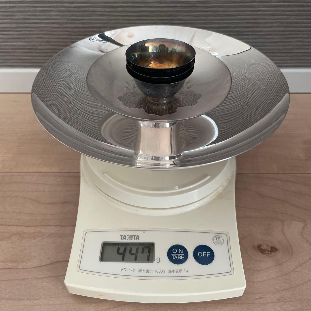 純銀 銀盃 銀杯 SILVER1000刻印 内閣総理大臣 贈 約173g 内閣総理大臣