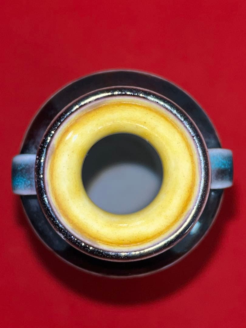 人間国宝 初代 徳田八十吉 深厚釉 耳付 花入 T277 真作保証 - メルカリ