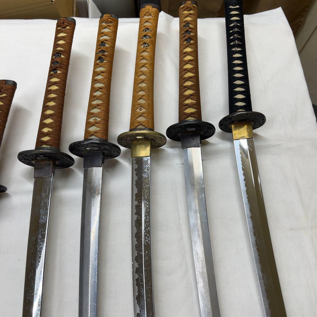【ジャンク】模造10本セット 傷あり品 太刀脇差 日本刀現状品