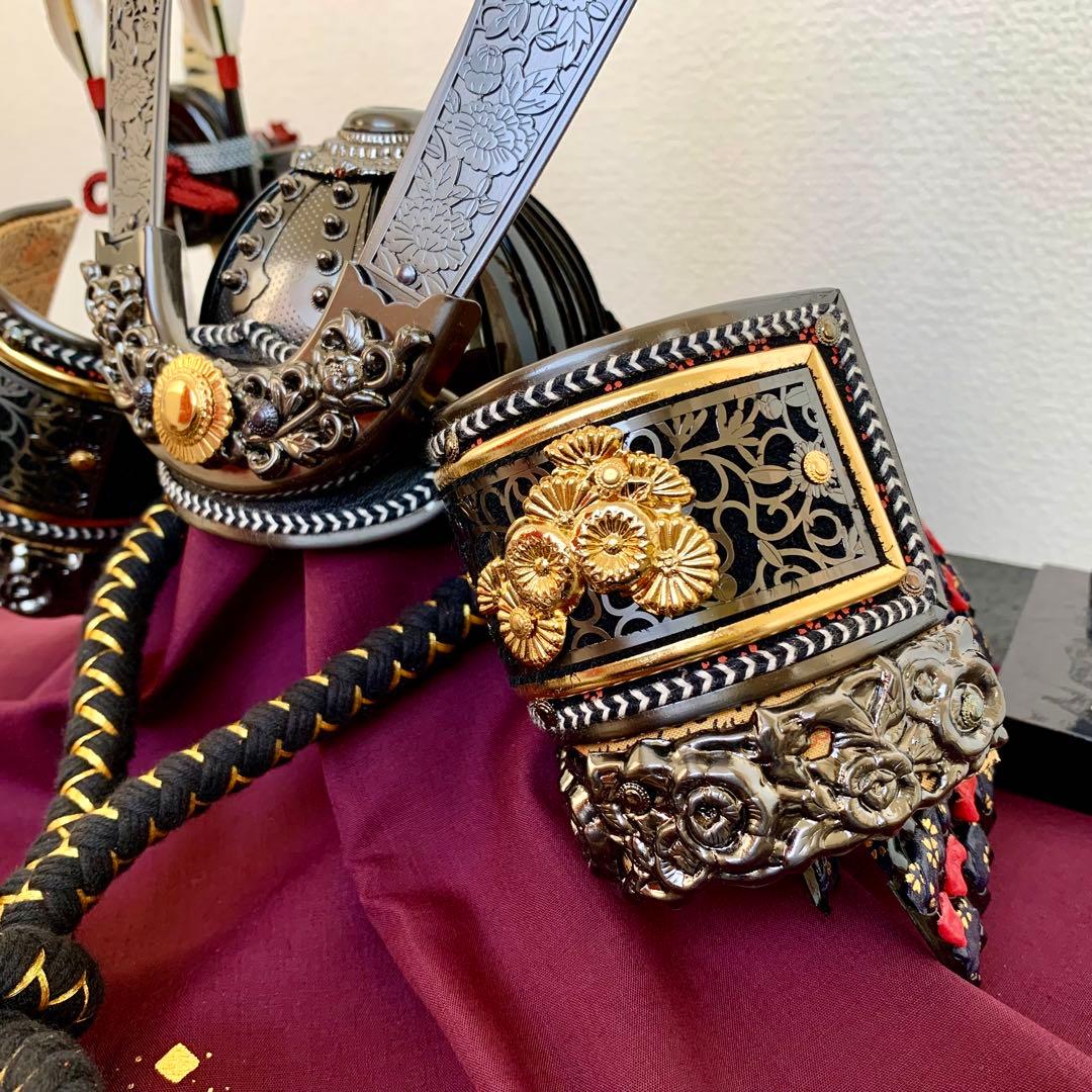 【未使用保管】 五月人形 兜飾り 飛翔 兜セット 15号 龍玉作