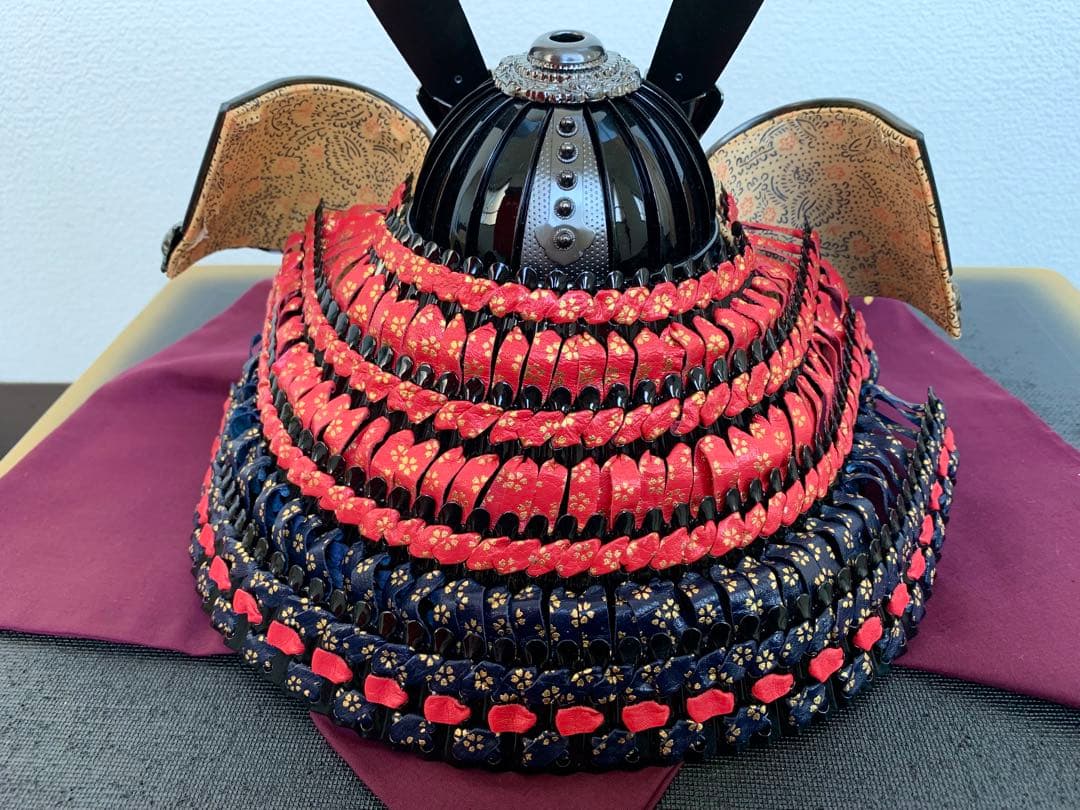 【未使用保管】 五月人形 兜飾り 飛翔 兜セット 15号 龍玉作