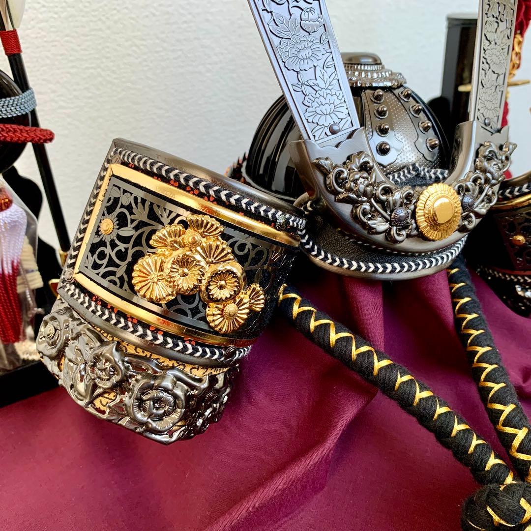 【未使用保管】 五月人形 兜飾り 飛翔 兜セット 15号 龍玉作