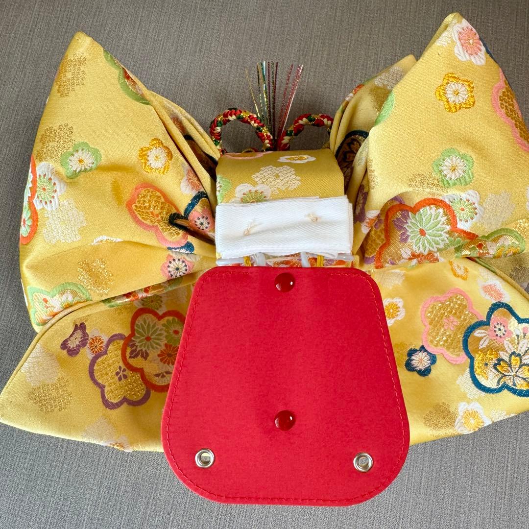 7歳七五三セット　着物草履付き　赤系① 帯未使用品