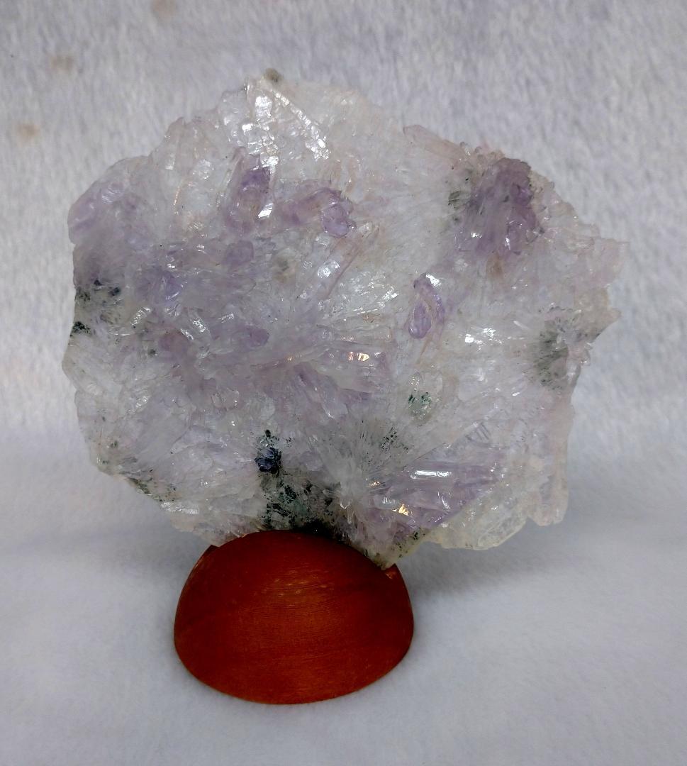 紫　フラワーアメジスト　小型　家庭円満　浄化　置物　マイナスイオン　美麗