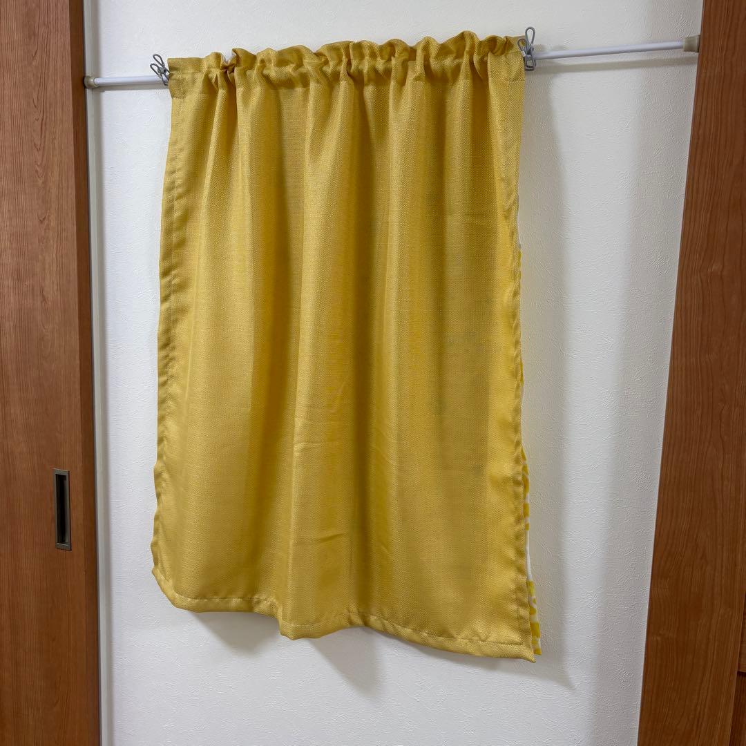 カモぶた様専用】二重カフェカーテン イエロー 北欧花柄レース ご案内