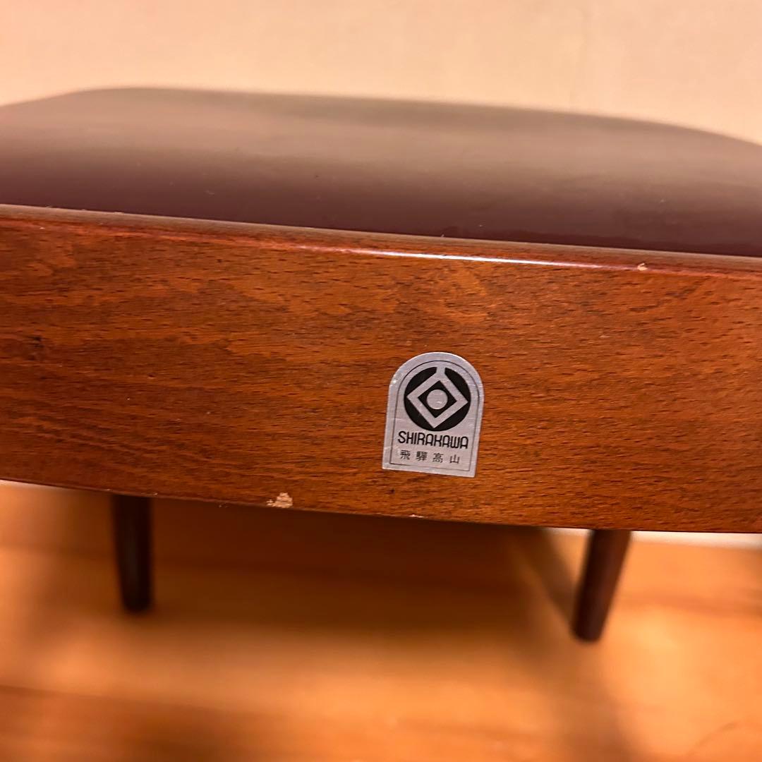 人気　SHIRAKAWA 飛騨高山　木製ブラウンチェア 2脚セット