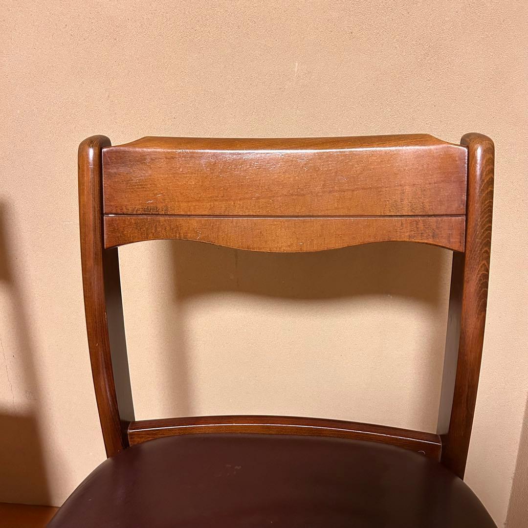 人気　SHIRAKAWA 飛騨高山　木製ブラウンチェア 2脚セット