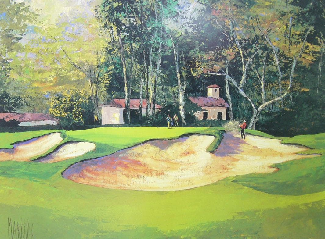 絵画　アートポスター   マークキング   ゴルフ場