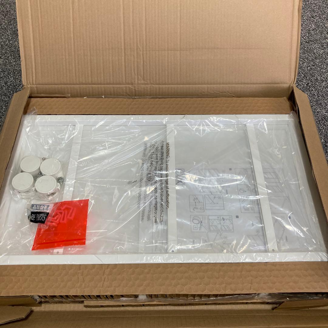 目隠しワゴン ホワイト 約W42×D32×H60cm タワー tower