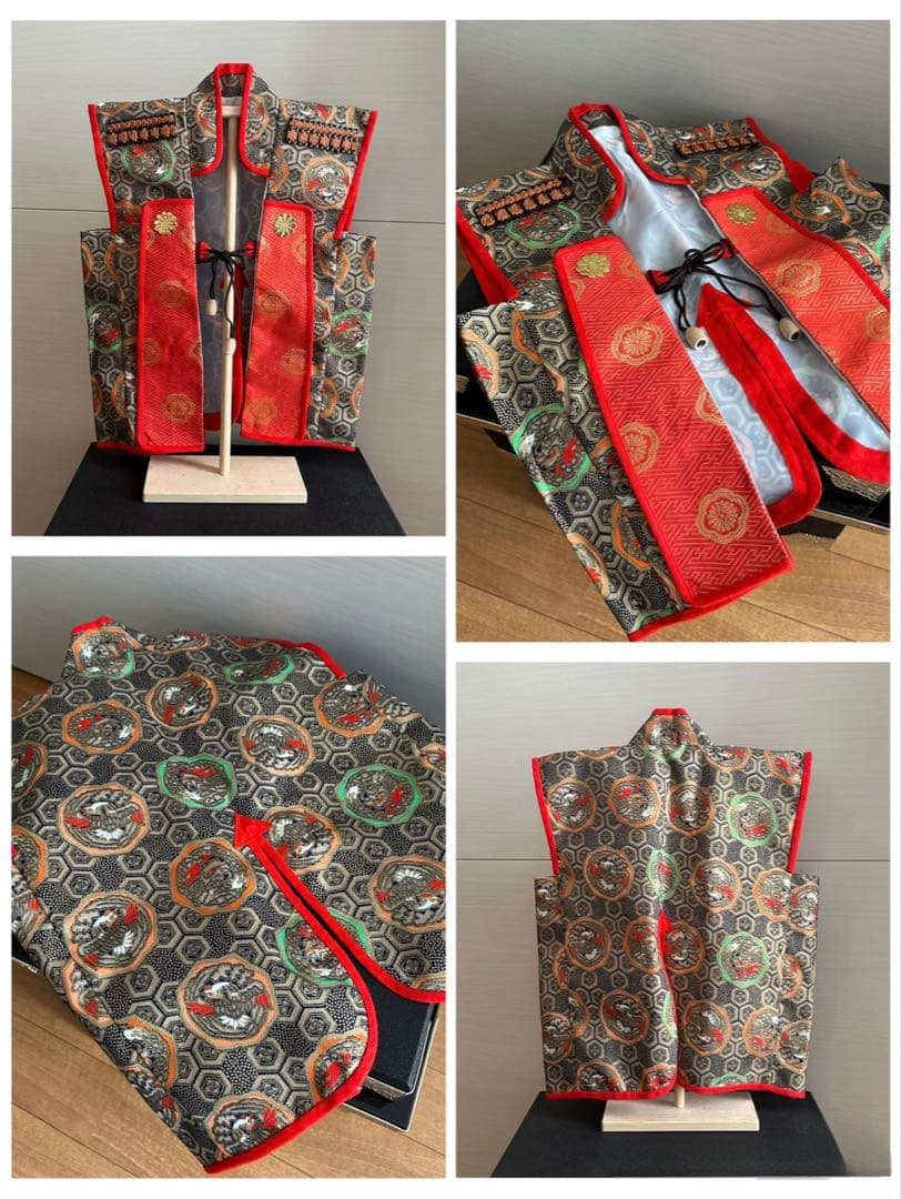 【美品】屏風＋台座＋ 陣羽織 3点セット　　◉おまけ付き（ご希望された方のみ）