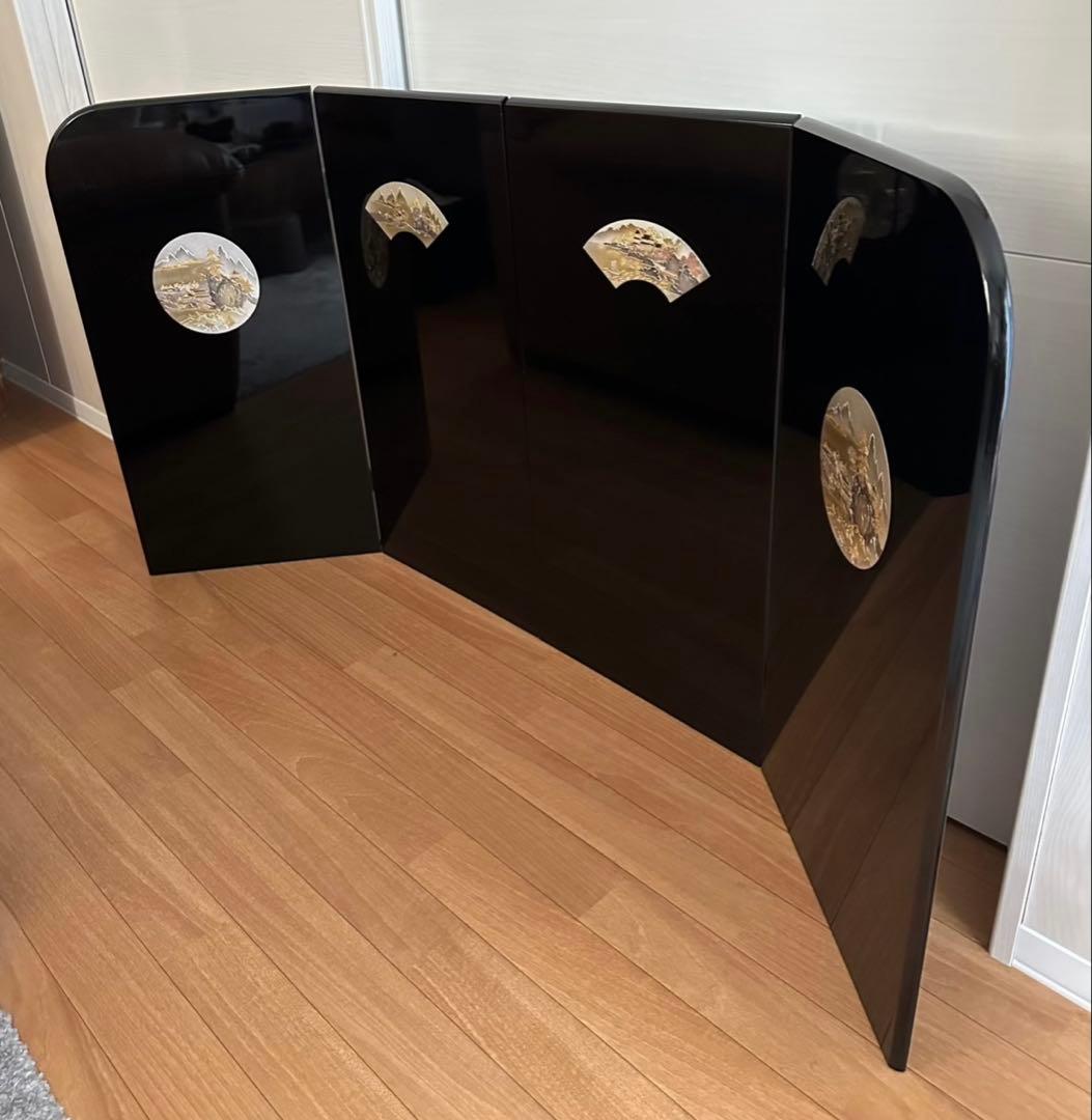 【美品】屏風＋台座＋ 陣羽織 3点セット　　◉おまけ付き（ご希望された方のみ）