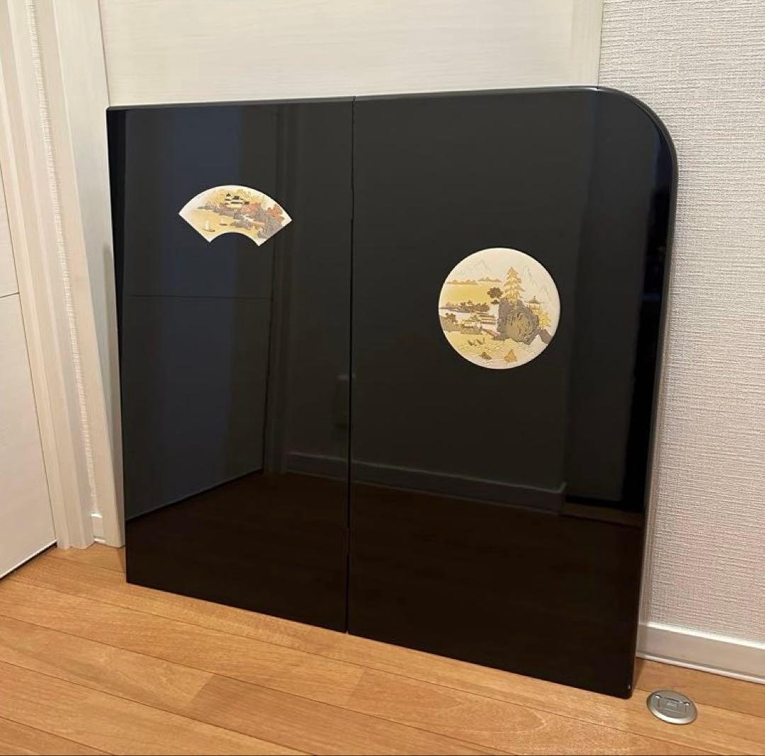 【美品】屏風＋台座＋ 陣羽織 3点セット　　◉おまけ付き（ご希望された方のみ）